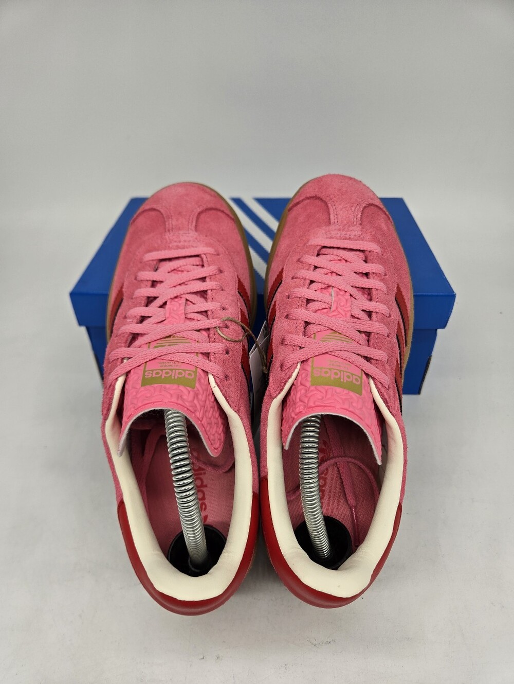 Adidas Gazelle Bold JQ7407 Rose Tone Better Scarlet Shoes Women's Size 8.5 - Picture 5 of 8